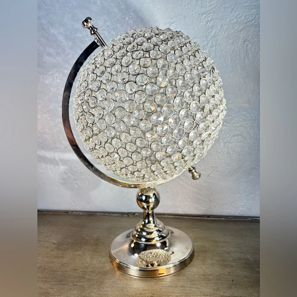 Crystal Globe Decor with Silver Stand - Picture 3 of 13